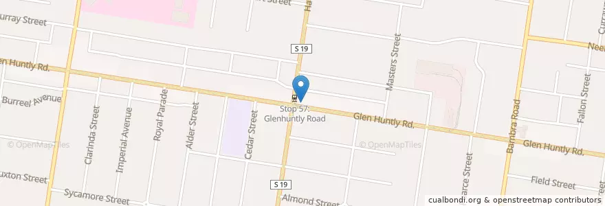 Mapa de ubicacion de ANZ en Australien, Victoria, City Of Glen Eira.