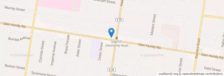 Mapa de ubicacion de Jam on Glenhunly en Australie, Victoria, City Of Glen Eira.