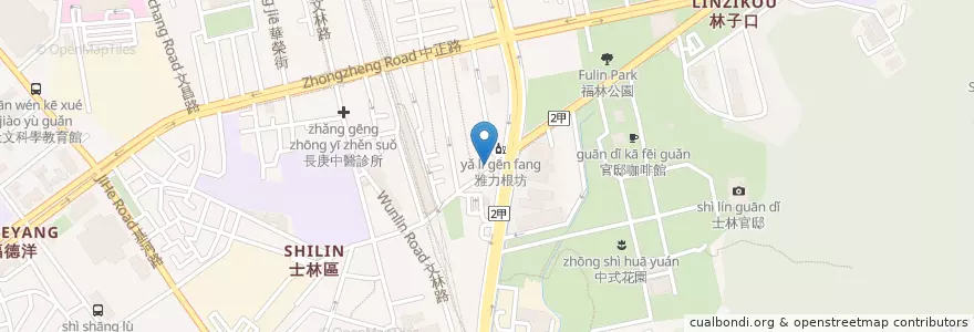 Mapa de ubicacion de 赤兔影像製作有限公司 en Taïwan, Nouveau Taipei, Taipei, District De Shilin.