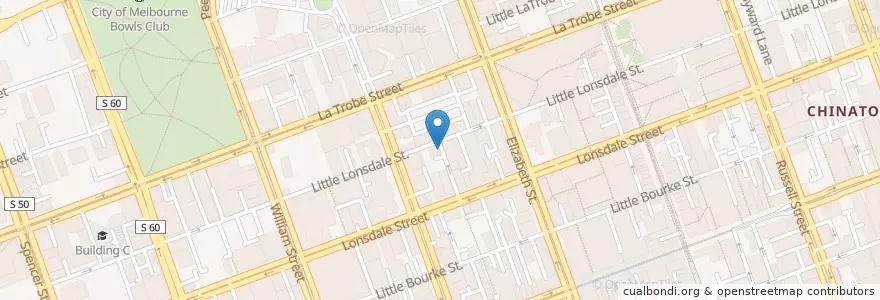 Mapa de ubicacion de CJ Lunchbar en Австралия, Виктория, City Of Melbourne.