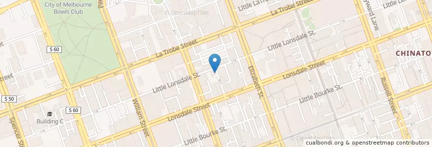 Mapa de ubicacion de La La Land en Austrália, Victoria, City Of Melbourne.