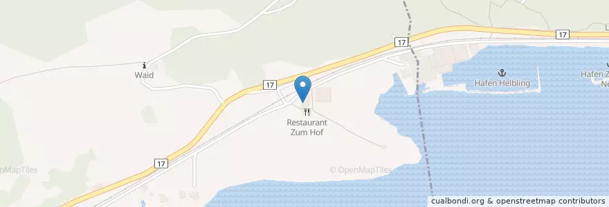 Mapa de ubicacion de Restaurant Zum Hof en سويسرا, Sankt Gallen, Wahlkreis See-Gaster, Rapperswil-Jona.