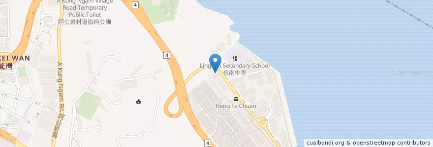 Mapa de ubicacion de 杏花邨青年空間 Heng Fa Chuen Youth S.P.O.T en China, Guangdong, Hongkong, Hongkong, New Territories, 東區 Eastern District.