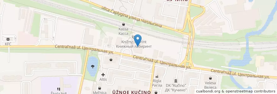 Mapa de ubicacion de Курочка с нами en روسيا, Центральный Федеральный Округ, محافظة موسكو, Городской Округ Балашиха.