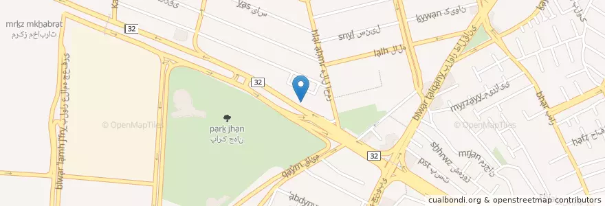 Mapa de ubicacion de داروخانه دکتر عرفانی en إیران, محافظة ألبرز, شهرستان کرج, بخش مرکزی شهرستان کرج, کرج.