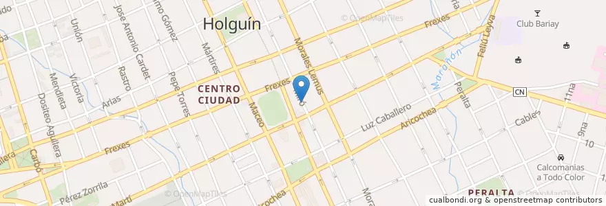 Mapa de ubicacion de Centro Municipal de Higiene y Epidemiologuía en 쿠바, Holguín, Holguín.