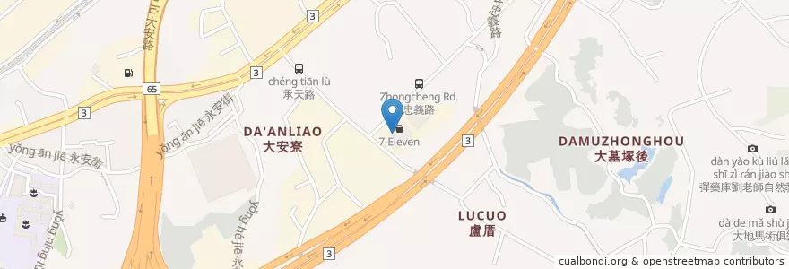 Mapa de ubicacion de Amo Cafe en 臺灣, 新北市, 土城區.