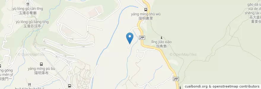 Mapa de ubicacion de 山上聊 en Taïwan, Nouveau Taipei, Taipei, 北投區.