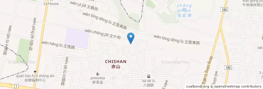 Mapa de ubicacion de 赤山福德祠 en 台湾, 高雄市, 鳳山区.