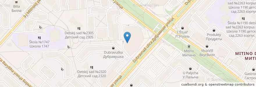 Mapa de ubicacion de СДМ-Банк en Rusia, Distrito Federal Central, Москва, Северо-Западный Административный Округ, Район Митино.