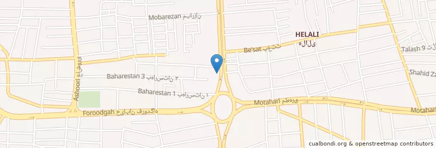 Mapa de ubicacion de بانک سینا en Irán, Bushehr, شهرستان بوشهر, بخش مرکزی شهرستان بوشهر, دهستان حومه بوشهر, بوشهر.