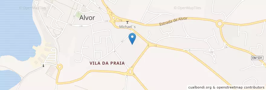 Mapa de ubicacion de Masala House en Portugal, Algarve, Algarve, Faro, Portimão, Alvor.