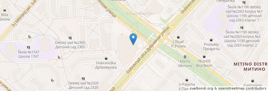 Mapa de ubicacion de Dim Sum & Co en Rusland, Centraal Federaal District, Moskou, Северо-Западный Административный Округ, Район Митино.