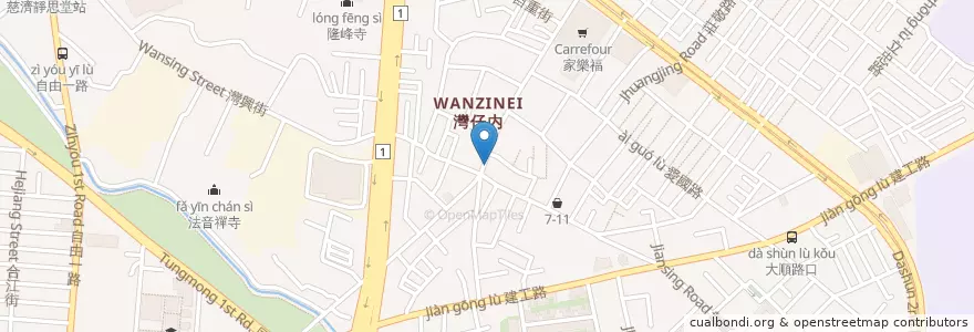 Mapa de ubicacion de ATTI Coffee Research Workshop en Taiwan, Kaohsiung, Sanmin District.