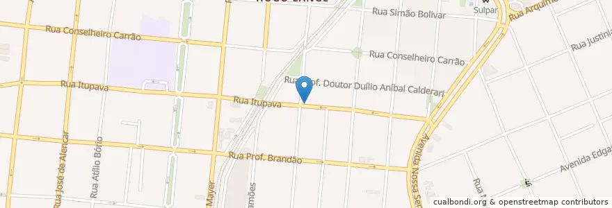 Mapa de ubicacion de The Movie Bar en Brasilien, Süden, Paraná, Região Geográfica Intermediária De Curitiba, Região Metropolitana De Curitiba, Microrregião De Curitiba, Curitiba.