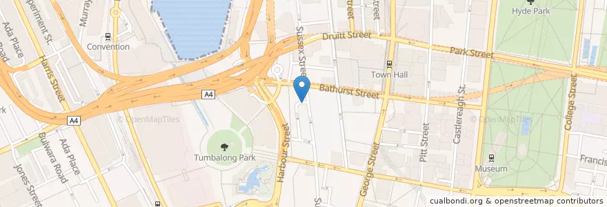 Mapa de ubicacion de Home Thai en 澳大利亚, 新南威尔士州, Council Of The City Of Sydney, Sydney.