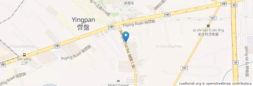 Mapa de ubicacion de 八哥正宗重慶酸辣粉 en Taiwan, Nuova Taipei, Distretto Di Xinzhuang.