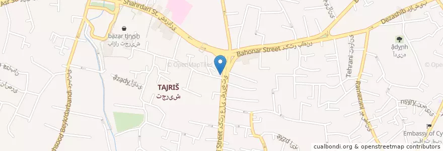 Mapa de ubicacion de ایستگاه تاکسی پیچ شمیران en Iran, Teheran, شهرستان شمیرانات, Teheran, بخش رودبار قصران.