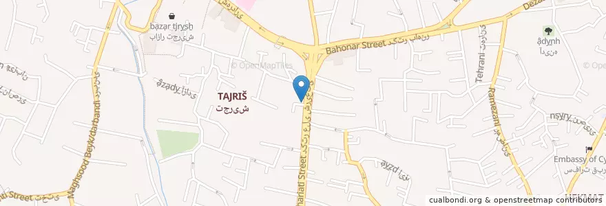 Mapa de ubicacion de ایستگاه تاکسی چیذر en ایران, استان تهران, شهرستان شمیرانات, تهران, بخش رودبار قصران.
