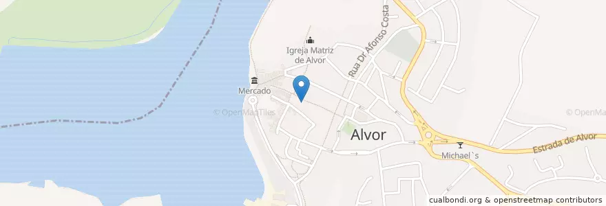 Mapa de ubicacion de Pepperino en Portugal, Algarve, Algarve, Faro, Portimão, Alvor.
