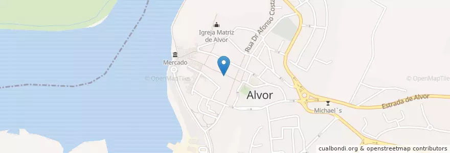 Mapa de ubicacion de Leinster House en Portugal, Algarve, Algarve, Faro, Portimão, Alvor.