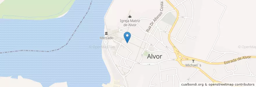 Mapa de ubicacion de Shenanigans en Portugal, Algarve, Algarve, Faro, Portimão, Alvor.