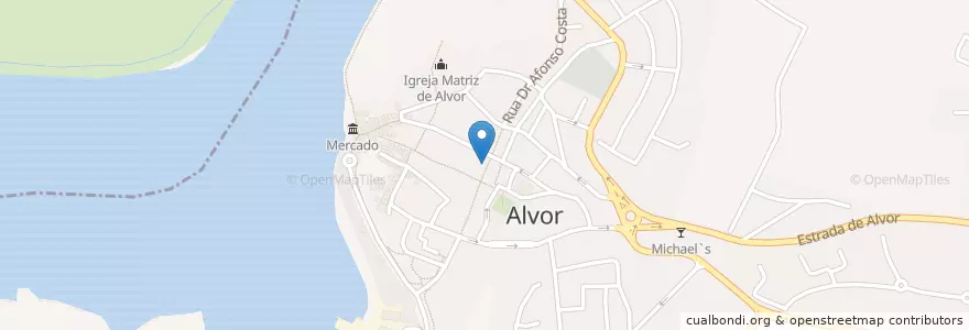 Mapa de ubicacion de Western Union en Portugal, Algarve, Algarve, Faro, Portimão, Alvor.