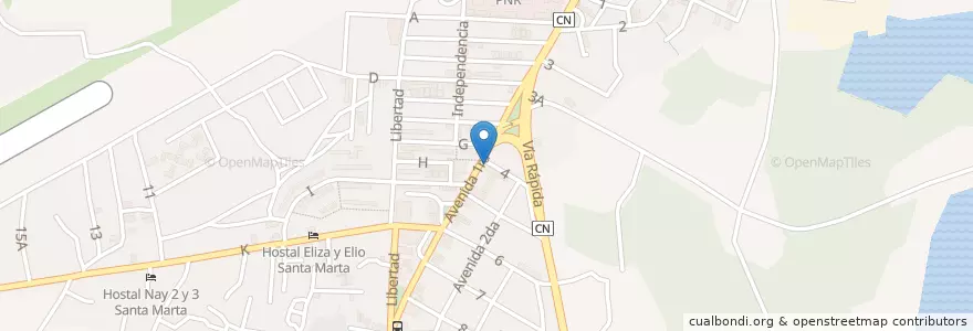 Mapa de ubicacion de Delicatessen en Küba, Matanzas, Cárdenas.