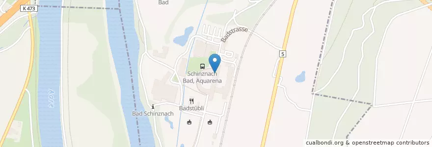 Mapa de ubicacion de Privat-Klinik im Park en Suisse, Argovie, Bezirk Brugg, Brugg.