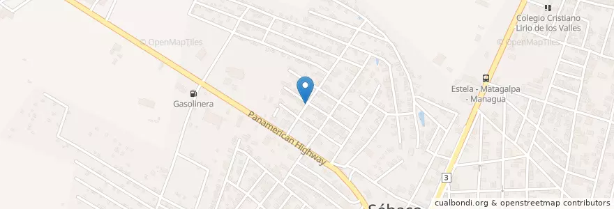 Mapa de ubicacion de Farmacia Pharma Express en Nikaragua, Matagalpa, Sébaco (Municipio).