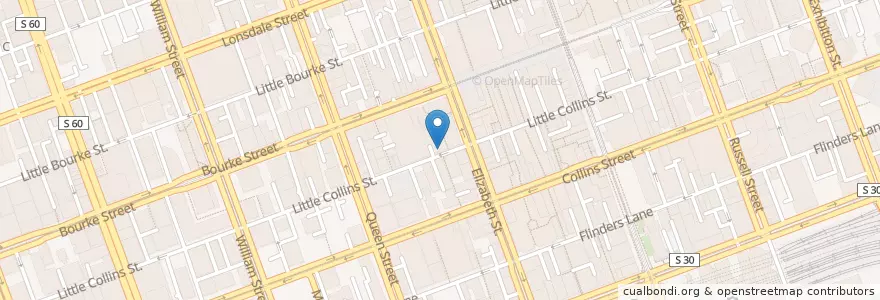 Mapa de ubicacion de Nosh en Australien, Victoria, City Of Melbourne.