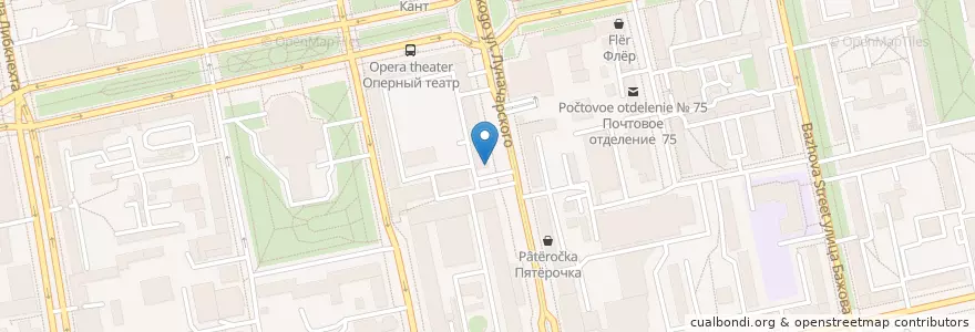 Mapa de ubicacion de Поварёшка en Rusia, Уральский Федеральный Округ, Свердловская Область, Городской Округ Екатеринбург.