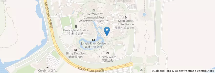 Mapa de ubicacion de 加利布尼市集 en 中国, 香港, 广东省, 新界, 離島區.