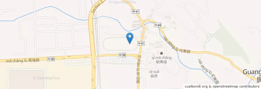 Mapa de ubicacion de 花舞香坡 en Taiwan, 臺中市, 后里區.