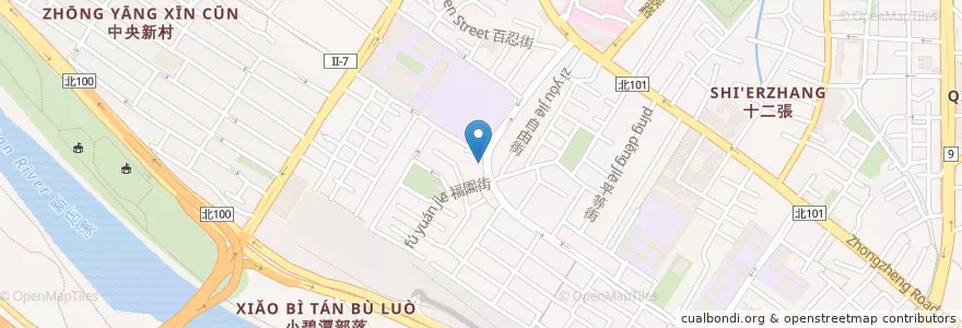 Mapa de ubicacion de 三民水煎包 en تايوان, تايبيه الجديدة, 新店區.