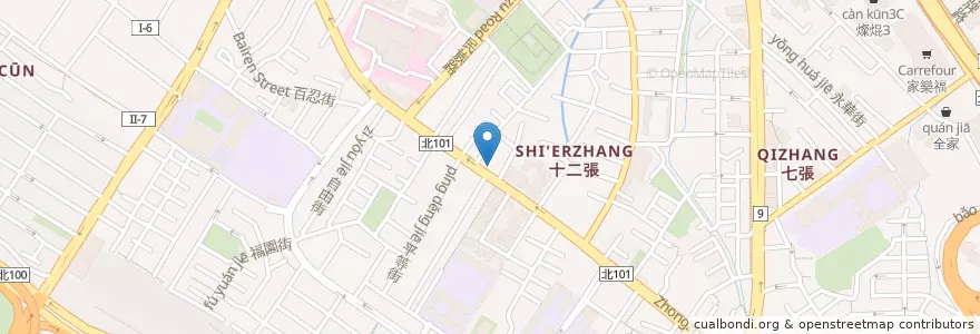 Mapa de ubicacion de 老孫涼麵 en 台湾, 新北市, 新店区.