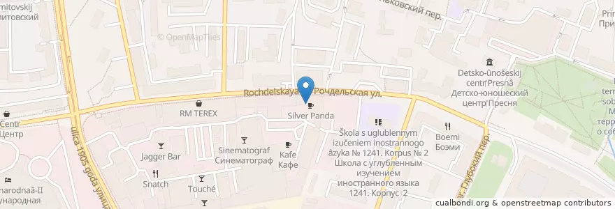 Mapa de ubicacion de Аптека на Трехгорке en روسيا, Центральный Федеральный Округ, Москва, Центральный Административный Округ, Пресненский Район.