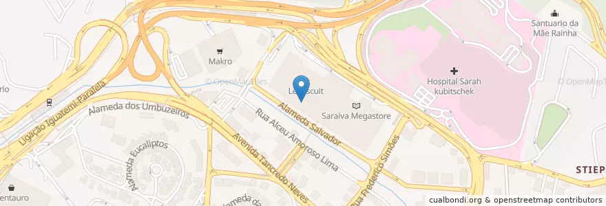 Mapa de ubicacion de Ben & Jerry's en البَرَازِيل, المنطقة الشمالية الشرقية, باهيا, Região Metropolitana De Salvador, Região Geográfica Intermediária De Salvador, Microrregião De Salvador, سالفادور.