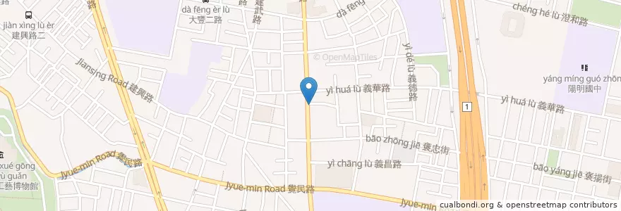 Mapa de ubicacion de 鴻泰興 en Taiwan, Kaohsiung, Sanmin District.