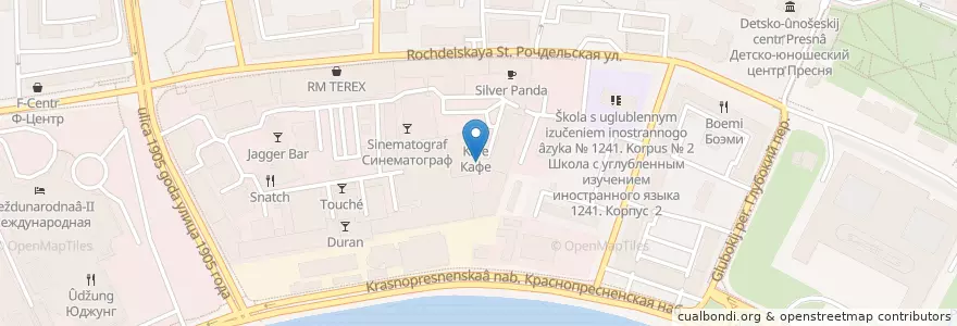 Mapa de ubicacion de Gloss & Floss en Rusland, Centraal Federaal District, Moskou, Центральный Административный Округ, Пресненский Район.