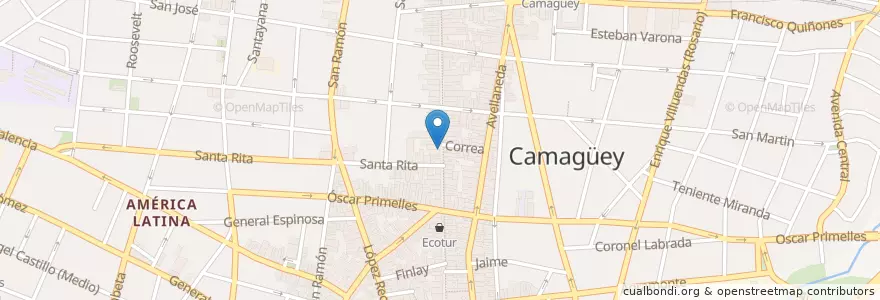 Mapa de ubicacion de Restaurante El Rinconcito en Cuba, Camagüey, Camagüey, Ciudad De Camagüey.