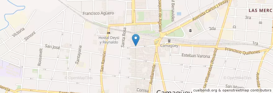 Mapa de ubicacion de Dos Gardenias en 쿠바, Camagüey, Camagüey, Ciudad De Camagüey.