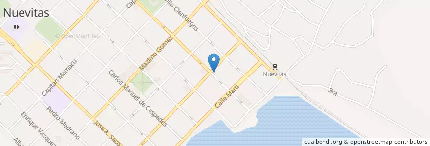 Mapa de ubicacion de Fuente El Delfin en كوبا, Camagüey, Nuevitas, Ciudad De Nuevitas, Ciudad De Nuevitas.