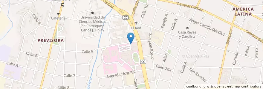 Mapa de ubicacion de Refracción en کوبا, Camagüey, Camagüey, Ciudad De Camagüey.