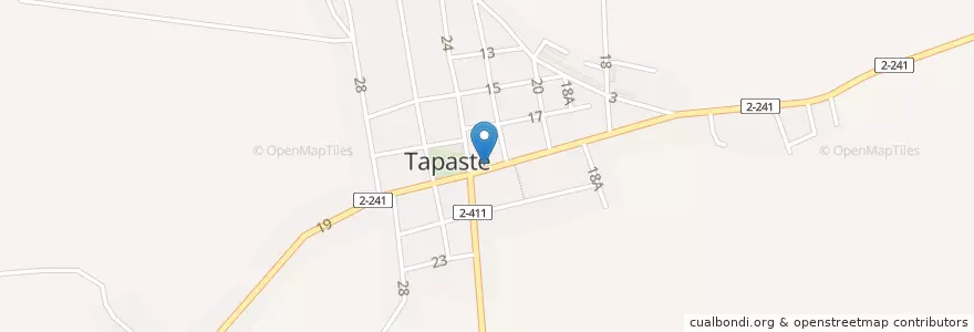 Mapa de ubicacion de Farmacia de Tapaste en کوبا, Mayabeque, San José De Las Lajas.
