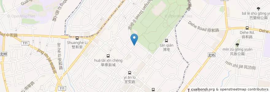Mapa de ubicacion de 馬修嚴選 en Taiwan, Nuova Taipei, Džonghė, Yonghe.