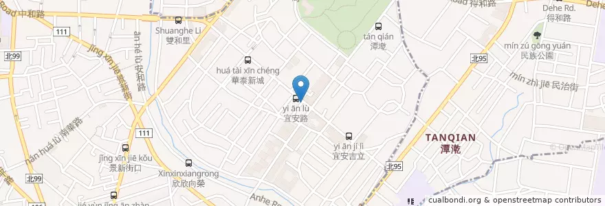Mapa de ubicacion de 燒烤店 en Taiwan, 新北市, 中和區, 永和區.