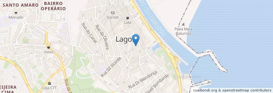 Mapa de ubicacion de Gorilla en Portekiz, Algarve, Algarve, Faro, Lagos, São Gonçalo De Lagos.