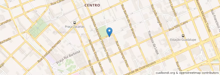Mapa de ubicacion de Instituto de Identificação do Paraná - IIPR en 巴西, 南部, 巴拉那, Região Geográfica Intermediária De Curitiba, Região Metropolitana De Curitiba, Microrregião De Curitiba, 库里蒂巴.