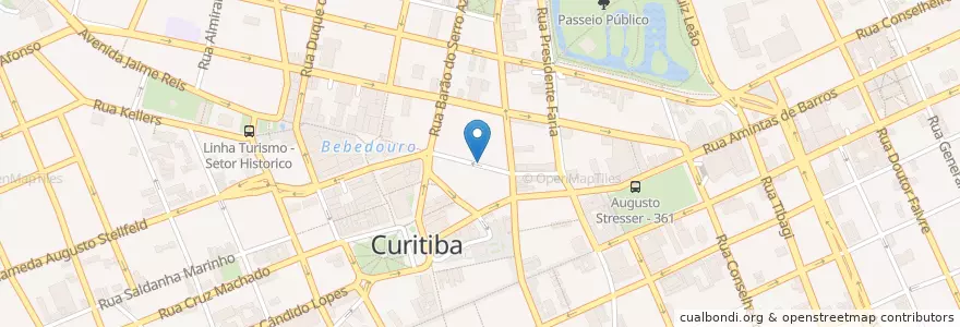 Mapa de ubicacion de Restaurante São Francisco en Brazilië, Regio Zuid, Paraná, Região Geográfica Intermediária De Curitiba, Região Metropolitana De Curitiba, Microrregião De Curitiba, Curitiba.